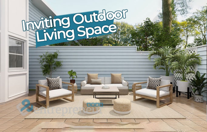 inviting outdoor living space