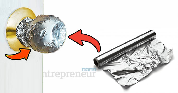 Why Wrap Aluminum Foil Around Door Knob When Alone